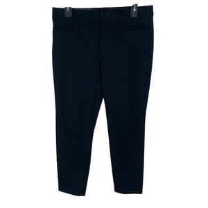 Women's Banana Republic Black Modern Sloan Straight Leg Ankle Dress Pants Size 8